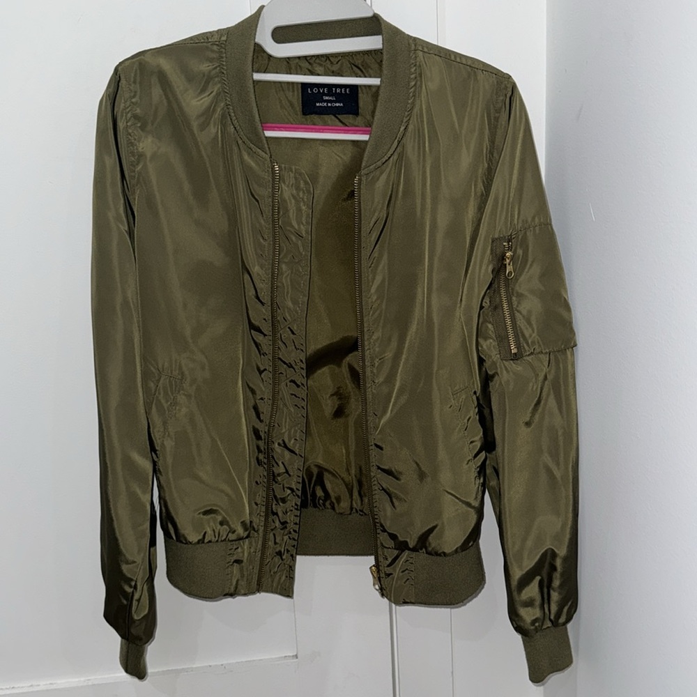 Green Bomber Jacket